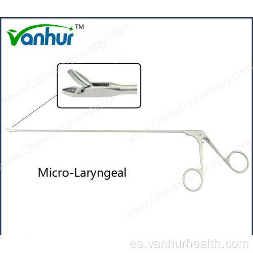 Instrumentos de laringoscopia ENT Cabeza triangular microlaríngea